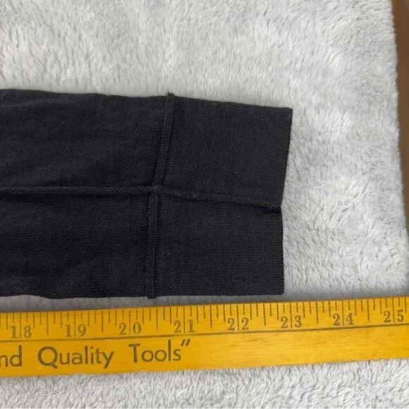 Helmut Lang Men's Size XL 100% Wool 1/4 Black Zip Up Jacket with Italian Yarn - Picture 9 of 12